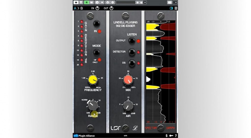 Plugin Lindell 902 DeEsser Un dBx vintage combatiendo las eses